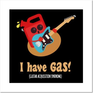 Electric Guitar Gas | Funny Guitarist Puns Jokes | Rock Music Posters and Art